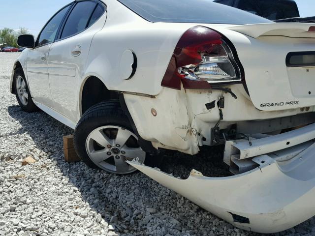 2G2WP552X61140006 - 2006 PONTIAC GRAND PRIX WHITE photo 9
