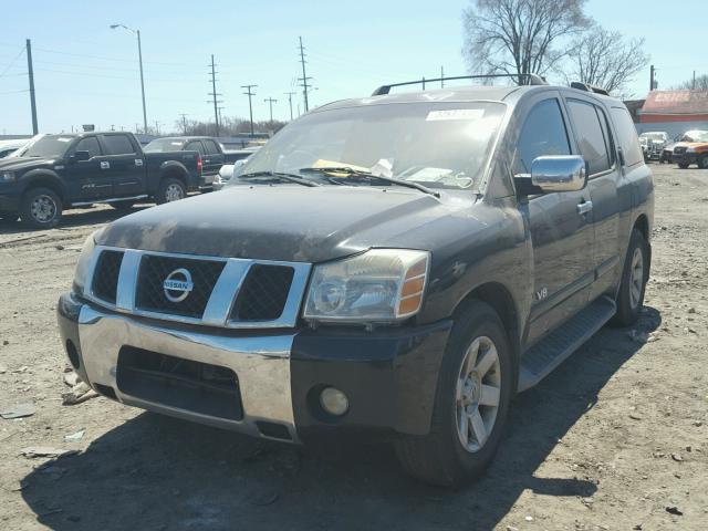 5N1AA08A56N733750 - 2006 NISSAN ARMADA SE BLACK photo 2