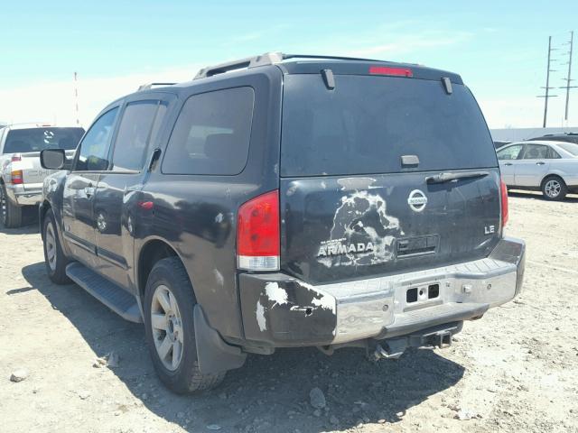 5N1AA08A56N733750 - 2006 NISSAN ARMADA SE BLACK photo 3