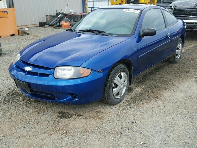 1G1JC12F737339703 - 2003 CHEVROLET CAVALIER BLUE photo 2