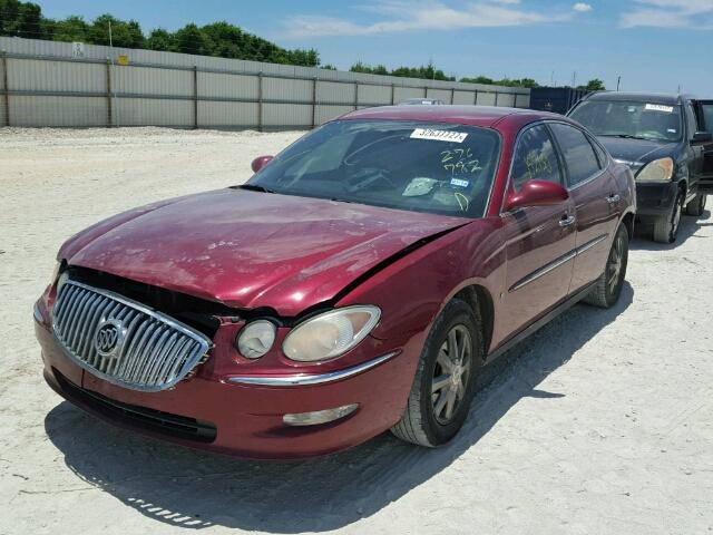 2G4WC582081276792 - 2008 BUICK LACROSSE C RED photo 2