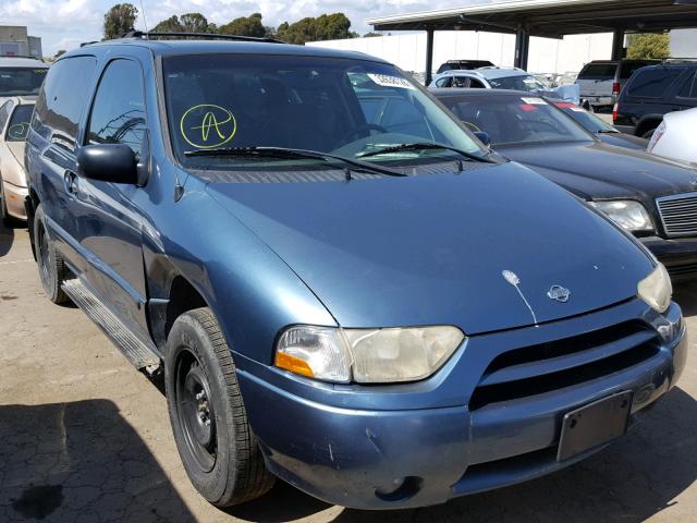 4N2ZN16T21D824461 - 2001 NISSAN QUEST SE BLUE photo 1