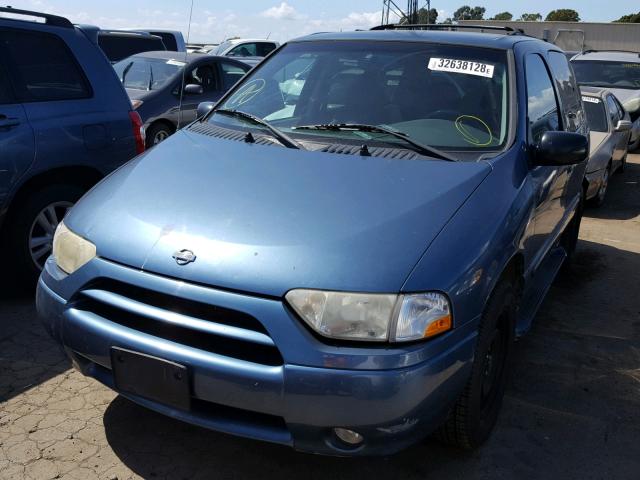 4N2ZN16T21D824461 - 2001 NISSAN QUEST SE BLUE photo 2