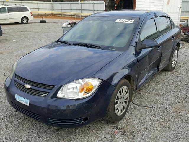 1G1AT58H597294995 - 2009 CHEVROLET COBALT BLUE photo 2