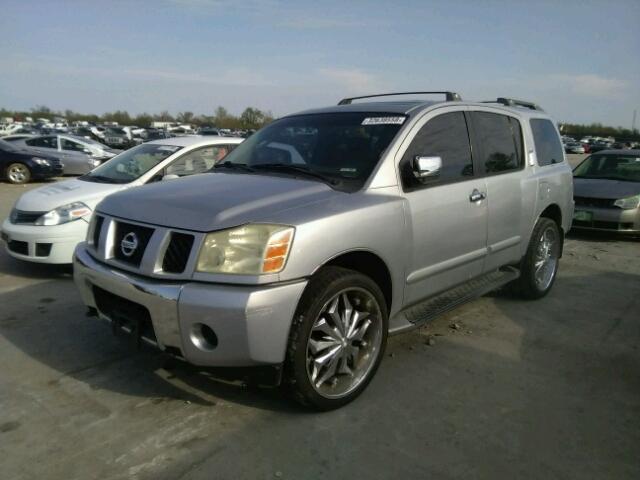 5N1AA08B64N710984 - 2004 NISSAN ARMADA SE SILVER photo 2