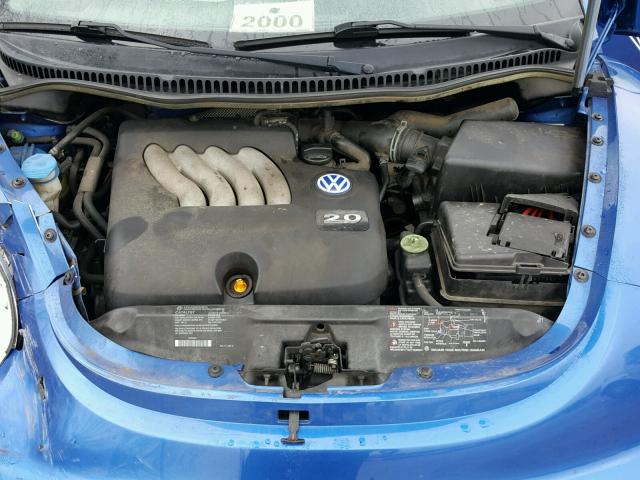 3VWCB21C02M461417 - 2002 VOLKSWAGEN NEW BEETLE 蓝色 照片 7