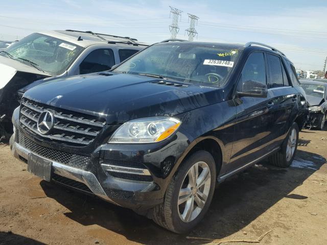 4JGDA5HB3FA581302 - 2015 MERCEDES-BENZ ML 350 4MA BLACK photo 2