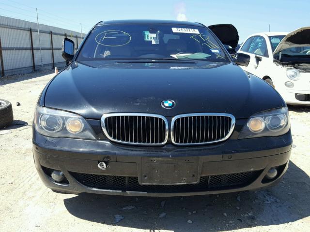 WBAHN83567DT75711 - 2007 BMW 750 BLACK photo 9