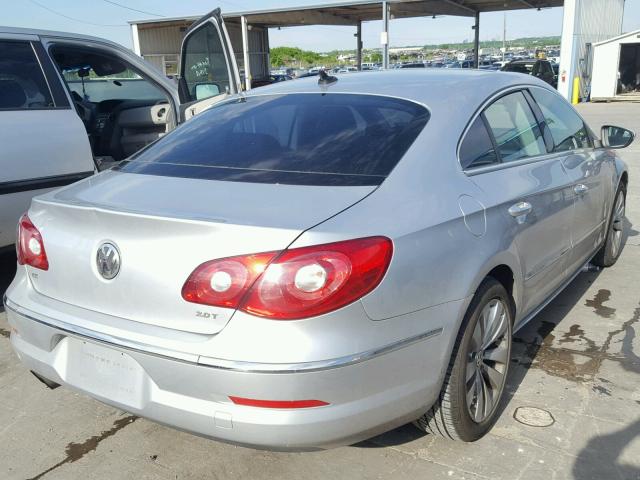 WVWMN7AN4BE711745 - 2011 VOLKSWAGEN CC SPORT SILVER photo 4