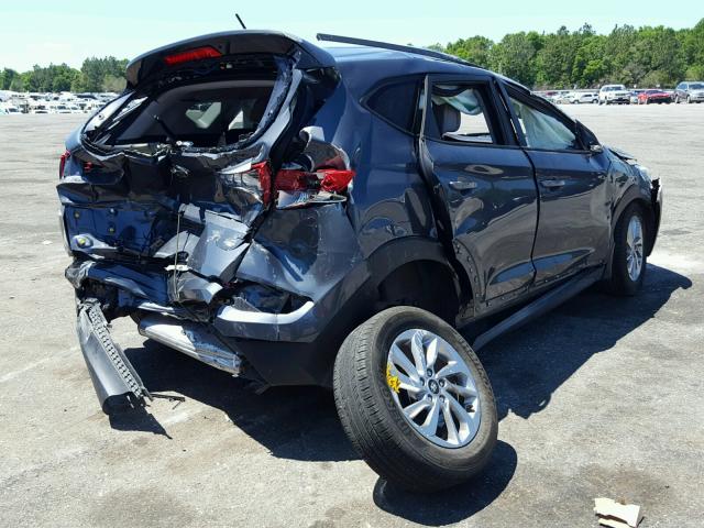 KM8J23A4XHU375265 - 2017 HYUNDAI TUCSON SE GRAY photo 4