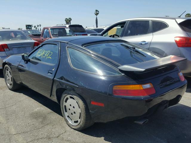 WP0JB0923JS860564 - 1988 PORSCHE 928 S-4 BLACK photo 3