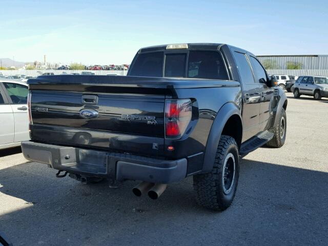 1FTFW1R67EFB87215 - 2014 FORD F150 SVT R BLACK photo 4