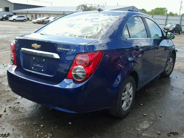 1G1JC5SHXE4189888 - 2014 CHEVROLET SONIC LT BLUE photo 4