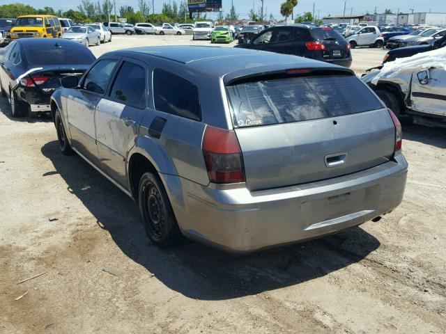 2D8FV48T75H555260 - 2005 DODGE MAGNUM SE GRAY photo 3