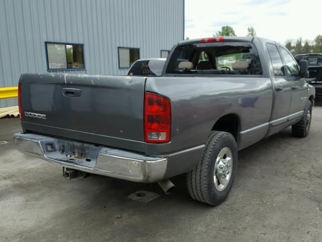3D7KR28C46G133783 - 2006 DODGE RAM 2500 S GRAY photo 4