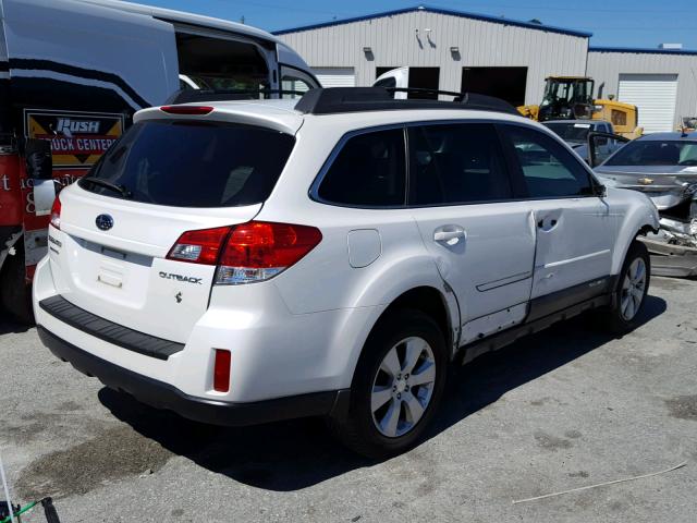 4S4BRCLC0A3366431 - 2010 SUBARU OUTBACK 2. WHITE photo 4