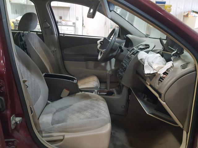 1G1ZT54894F108253 - 2004 CHEVROLET MALIBU LS RED photo 5