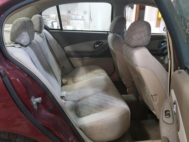 1G1ZT54894F108253 - 2004 CHEVROLET MALIBU LS RED photo 6