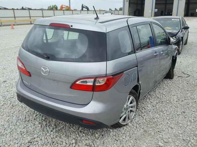 JM1CW2BL4E0168102 - 2014 MAZDA 5 SPORT GRAY photo 4