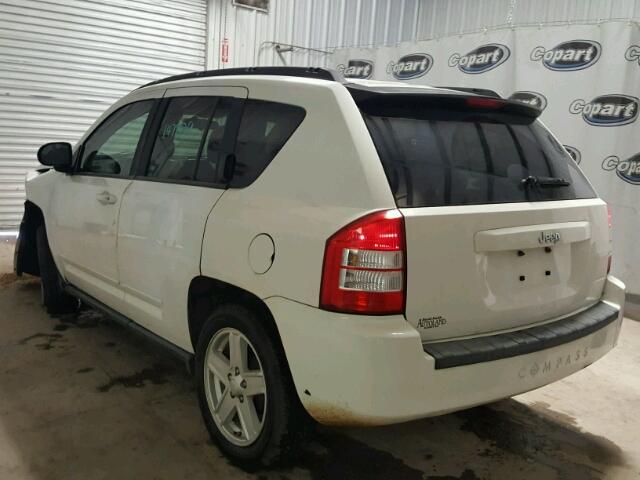 1J4NT4FB4AD597770 - 2010 JEEP COMPASS WHITE photo 3