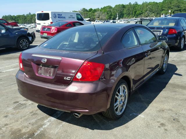 JTKDE177150060767 - 2005 TOYOTA SCION TC 勃艮第红 照片 4