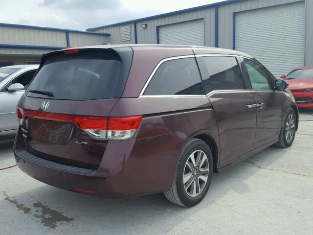 5FNRL5H93FB010112 - 2015 HONDA ODYSSEY TO BURGUNDY photo 4