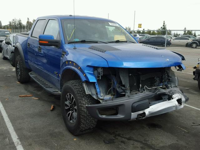 1FTFW1R65CFC98018 - 2012 FORD F150 SVT R BLUE photo 1