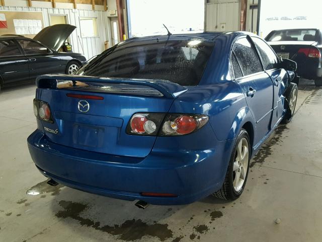 1YVHP84C065M71380 - 2006 MAZDA 6 I BLUE photo 4