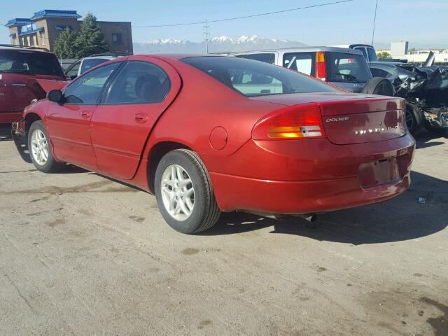 2B3HD46R13H501825 - 2003 DODGE INTREPID S RED photo 3