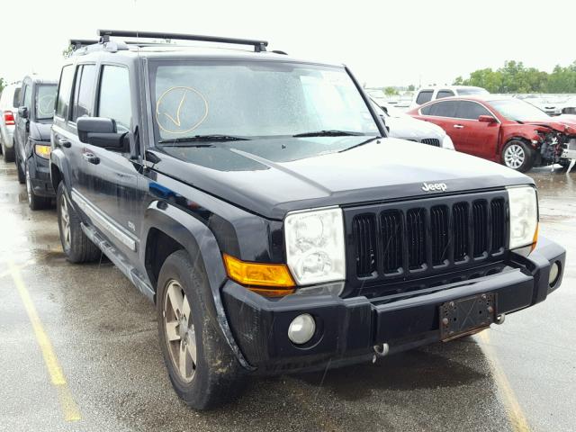 1J8HG48K76C363374 - 2006 JEEP COMMANDER BLACK photo 1