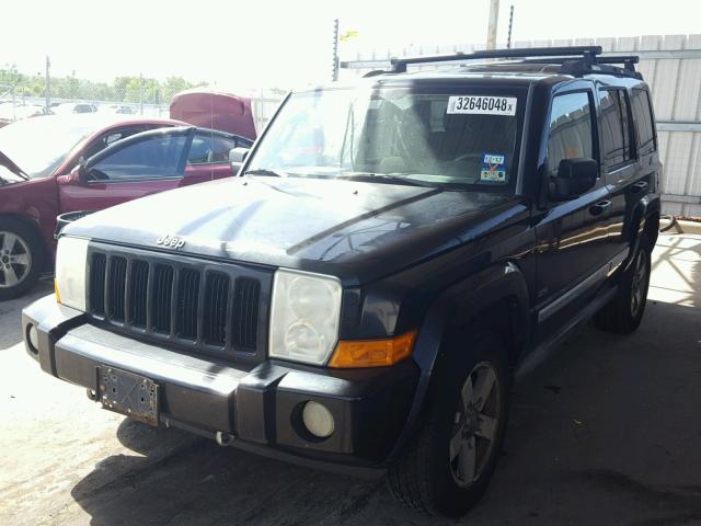 1J8HG48K76C363374 - 2006 JEEP COMMANDER BLACK photo 2