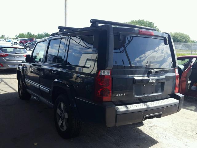 1J8HG48K76C363374 - 2006 JEEP COMMANDER BLACK photo 3