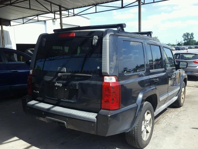 1J8HG48K76C363374 - 2006 JEEP COMMANDER BLACK photo 4