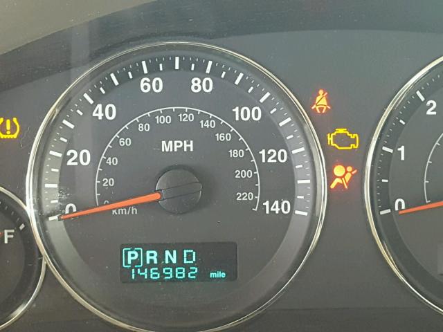 1J8HG48K76C363374 - 2006 JEEP COMMANDER BLACK photo 8