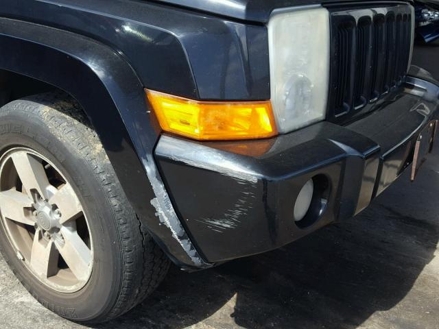 1J8HG48K76C363374 - 2006 JEEP COMMANDER BLACK photo 9