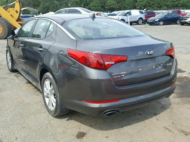 5XXGN4A76DG164831 - 2013 KIA OPTIMA EX SILVER photo 3