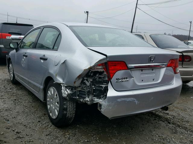 2HGFA16359H327339 - 2009 HONDA CIVIC VP SILVER photo 3