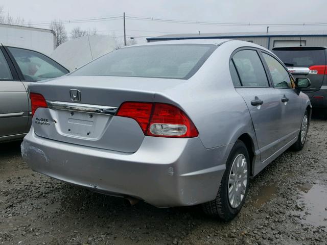 2HGFA16359H327339 - 2009 HONDA CIVIC VP SILVER photo 4