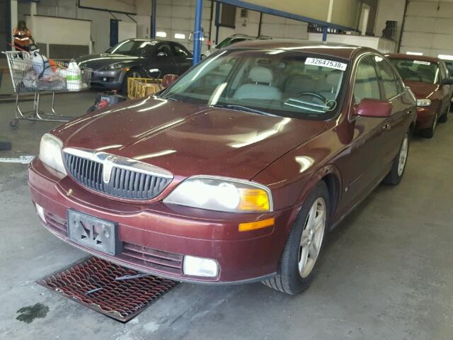 1LNHM87A5YY910868 - 2000 LINCOLN LS MAROON photo 2