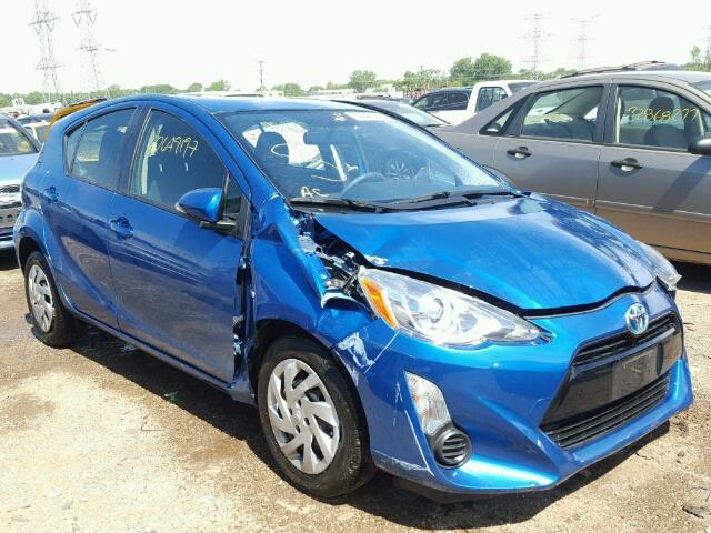 JTDKDTB34F1580698 - 2015 TOYOTA PRIUS C BLUE photo 1