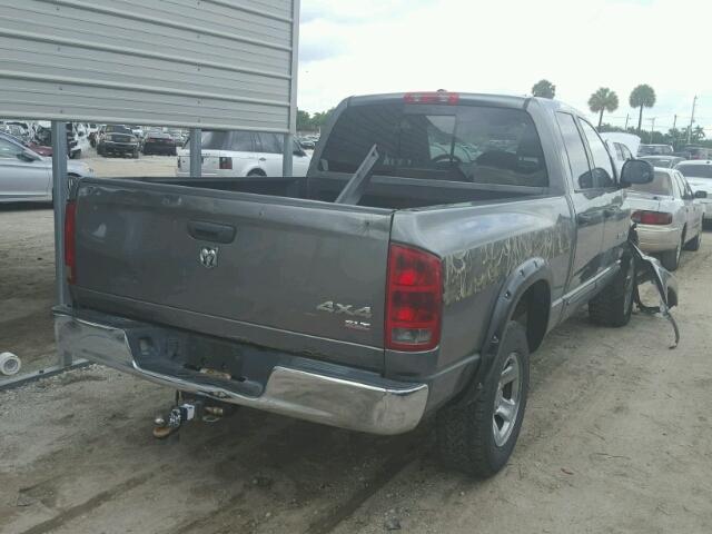 1D7HU18266S670514 - 2006 DODGE RAM 1500 S GRAY photo 4