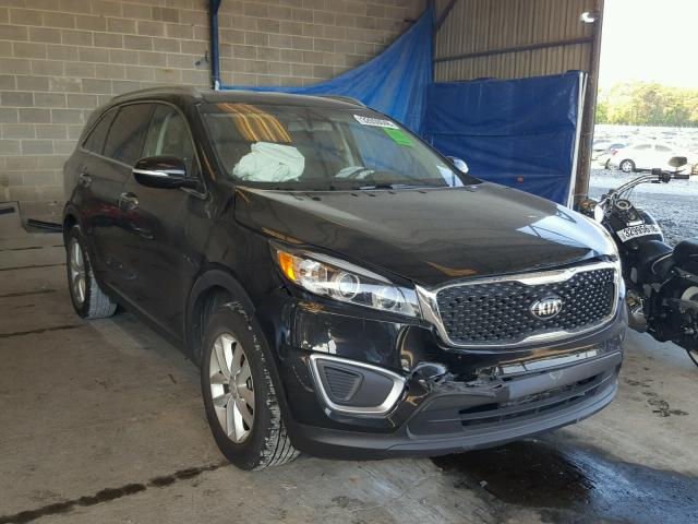 5XYPG4A30GG020408 - 2016 KIA SORENTO LX BLACK photo 1