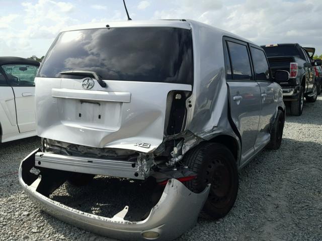 JTLKE50E891078573 - 2009 TOYOTA SCION XB SILVER photo 4