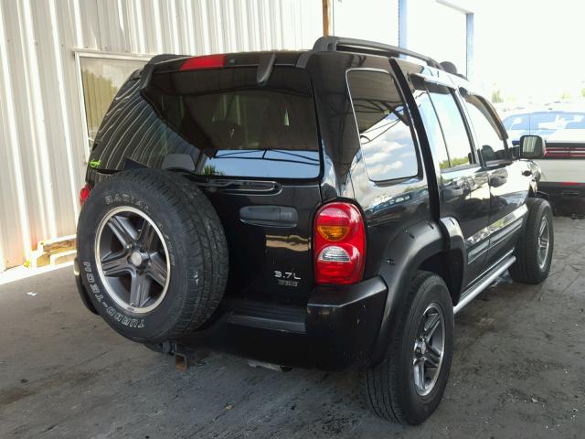 1J4GL38K34W119896 - 2004 JEEP LIBERTY RE BLACK photo 4