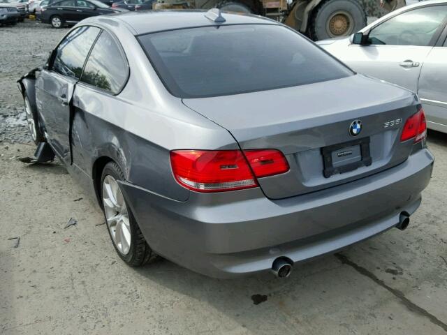 WBAWC7C58AE271326 - 2010 BMW 335 XI GRAY photo 3