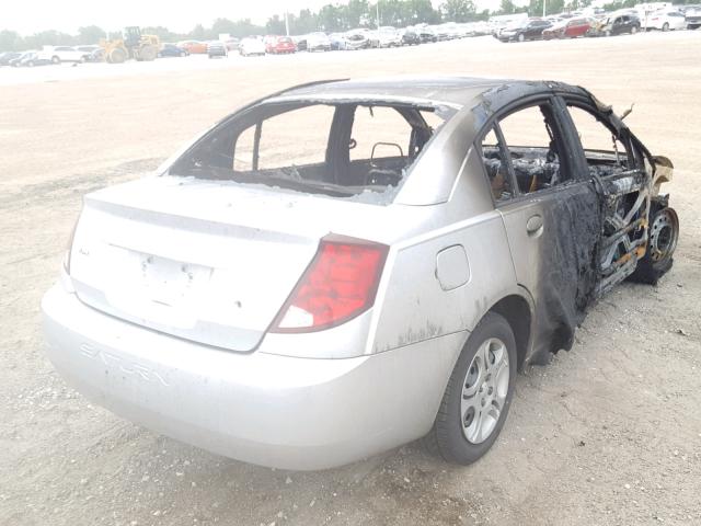 1G8AJ52FX4Z122084 - 2004 SATURN ION LEVEL SILVER photo 4