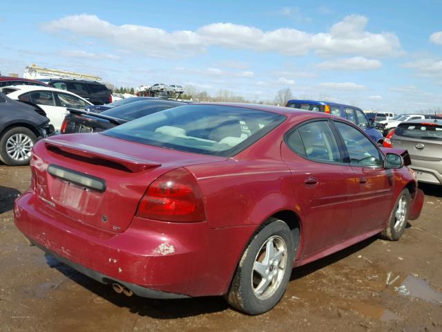 2G2WP522641292723 - 2004 PONTIAC GRAND PRIX წითელი ფოტო 4
