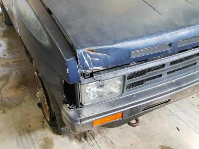 1N6ND11Y8KC376657 - 1989 NISSAN D21 SHORT BLUE photo 9