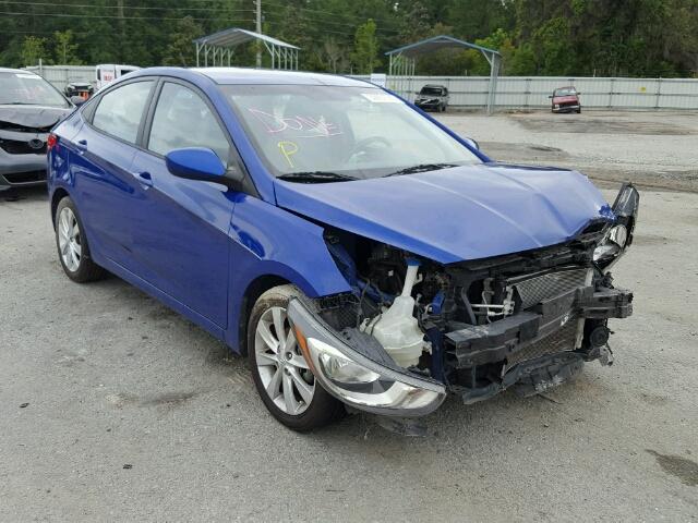 KMHCU4AE5DU312425 - 2013 HYUNDAI ACCENT GLS BLUE photo 1