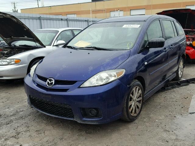 JM1CR193870134951 - 2007 MAZDA 5 BLUE photo 2